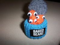 HAND KNITTED CAN OF BAKED BEANS