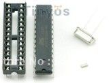 Atmega328p-PU with Arduino Bootloader + 28pins DIP Socket & 16MHz Crystal Kit