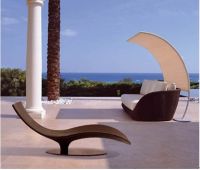 Outdoor furniture-PE rattan Beach Lounge