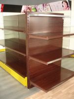 Wooden finishing shelf system