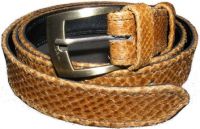 salmon leather belt