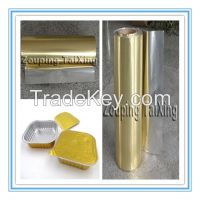 golden aluminium foil with pp film