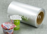 lacquer aluminium foil with ps for yogurt lid