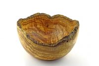 olive wood rustic bowl