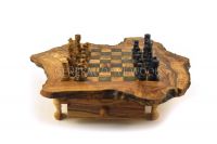 olive wood chess board game