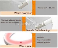 Intelligent Toilet Cover,Bidet Smart Potty Cover,Massage&Seat Heating,Buttocks&Women Cleaning&Heater Wind,Damping Descent&Safety