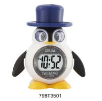 LCD talking clock, digital clock, table clock