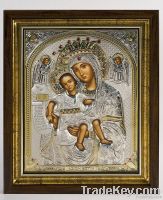 Silver Icon 925 Virgin Mary Russian