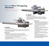 Horizontal Servo Flow Wrapping packing machine