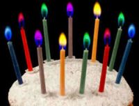 colorful flame candles