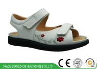 9817604 wide leather diabetic comfortable sandal health shoes