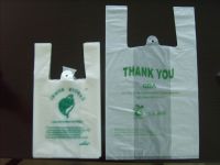 Biodegradable plastic shopping bags or grocery bags