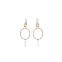 Long Chandelier Dangle Earring with Rose Gold Plated