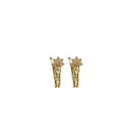 Gold Plated CZ Studded Saint Jude Earring