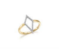 CZ Studded Ladies Kite Ring