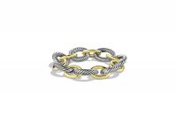 Rhodium Plated Womens Extra Large Link Bracelet