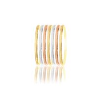 High Quality Tri color 5 MM Fashionable 7 Pcs bangles