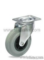 80mm swivel PP hub rubber caster