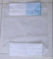 PE transparent clear block bottom valve bags