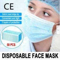 Only $0.2 Disposable 3-Ply Face Mask Respirator Surgical Medical Dust