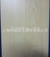 Real wood skin cover on Aluminium Honeycomb Panel