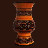 Handmade Chorotega Pattern Vase