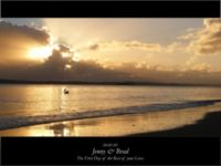 Personalised sunrise Print or canvas - various sizes