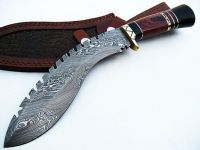 Gurkha Khukuri Custom Hand Made Damascus Steel Hunting Kukri Knife 728