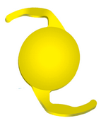 Hydrophobic Preloaded Yellow foldable intraocular lens