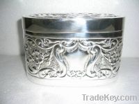 SILVER OVAL BOX