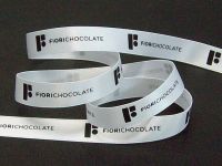 SF Satin Ribbon with One-Color Screen Print