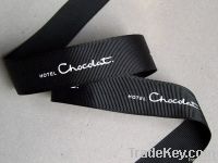 Grosgrain Ribbon with One-Color Screen Print