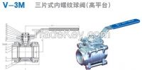 3pc threaded  ball valve