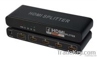 HDMI 1X4 Splitter HDMI 1.4 version support HDCP 1080p and 3D Good quan