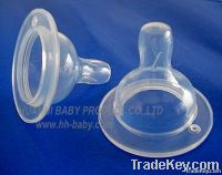 wide neck silicone baby nipple