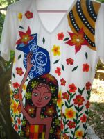 Hand-painted White T-shirt