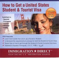 US STUDENT & TOURIST VISA MULTI LANGUAGE DVD