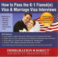 PASS K-1 FIANCE VISA & MARRIAGE VISA INTERVIEWS MULTI LANGUAGE DVD