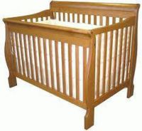 wooden baby crib/wooden baby bed/solid wood crib
