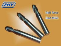 Solid carbide ball nose end mill