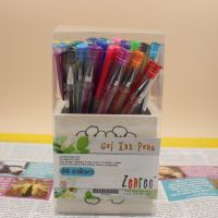 40 Colors Gel Pen Set With Diy Wood Pen Holder