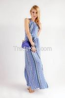 D1 95%Rayon5%Spandex PRINTED DRESS