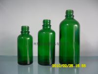 Green Glass Essential Oil Bottle