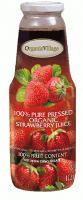 100% Pure Pressed Organic Strawberry Juice
