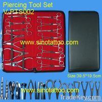 Stainless Steel Body Piercing Tool Kit, Piercing Tattoo Kits