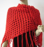 hand-knitted shawl