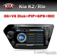 2 din Car DVD for Kia K2/Rio with 3G GPS