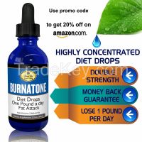 BURNATONE Diet Drops. Highly Concentrated Appetite Suppressant Fat Burner. Fast Weight Loss Diet Drops. 100% Guaranteed Results