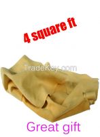 4.0 sq.ft French cut Chamois Leather for auto cleaning & LT-25