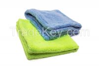 hemmed edge microfiber towel